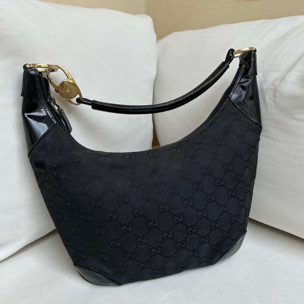 [SOLD] Gucci Halfmoon Monogram Bag